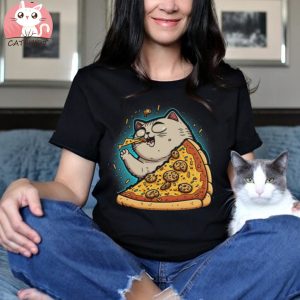 Pizza Slice Cheese Cat Shirt