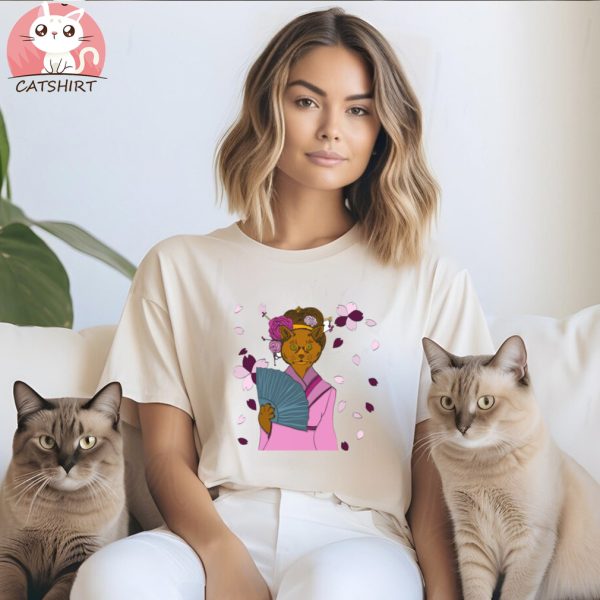 Cat Geisha T Shirt