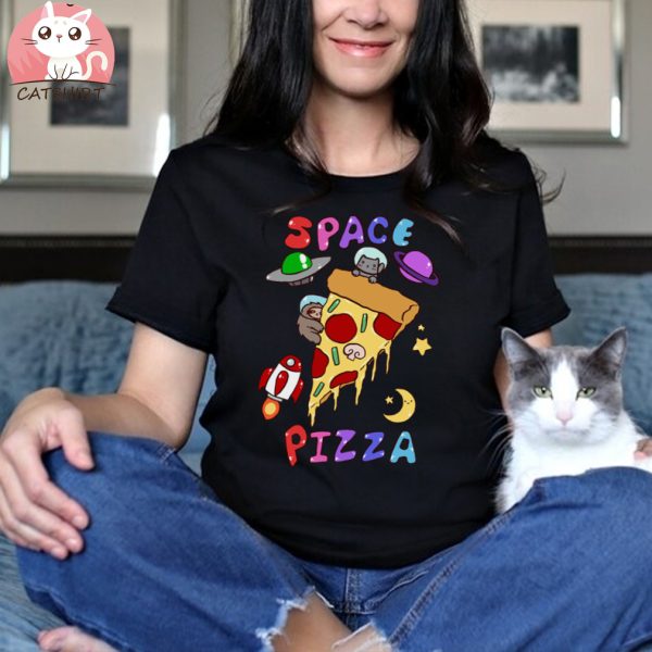 Space Pizza T Shirt