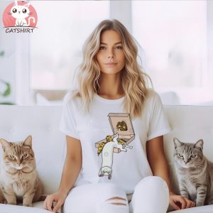 Stretchy Pizza Cat T Shirt