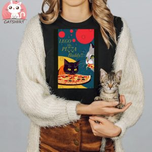 cat eating pizza Tee Shirt