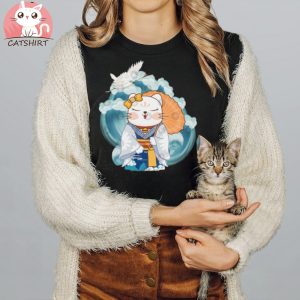 maneki neko Japanese Lucky Kimono Cat T Shirts