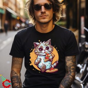 pizza cat eating T Shirt