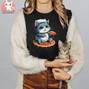 pizza cat gift T Shirt