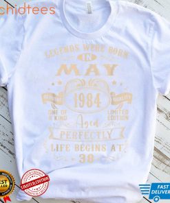 38th Birthday Gift Legends Born In May 1984 38 Years Old T Shirt, sweater