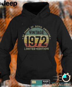 50 Year Old Vintage 1972 Limited Edition 50th Birthday T Shirt, sweater