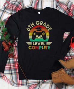 6th Grade Graduation Level Complete Video Games Teen Boys T Shirt tee