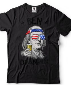 Ben Drankin 4th Of July Benjamin Franklin Men Women USA Flag T Shirt tee