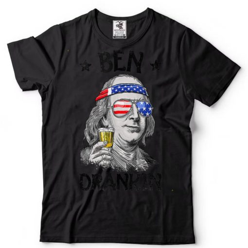 Ben Drankin 4th Of July Benjamin Franklin Men Women USA Flag T Shirt tee