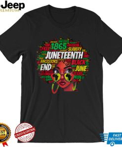 Black Women Messy Bun Juneteenth Celebrate Independence Day T Shirt tee