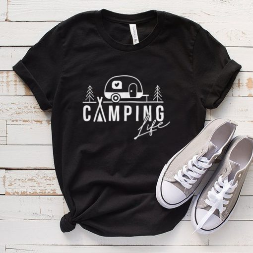 Camping Life T shirt, Happy Camper Design T Shirt tee