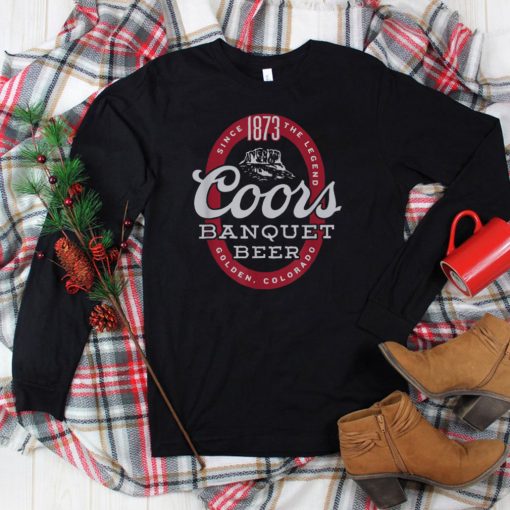 Coors Banquet Beer Golden Colorado Vintage Logo T Shirt tee