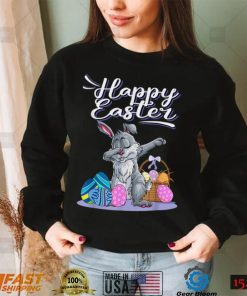 Dabbing Rabbit Easter Day Eggs Dab Boys Girls Kid gift bunny T Shirt