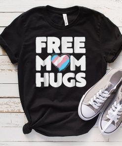 Free Mom Hugs Heart Transgender Rainbow Flag LGBT Pride T Shirt tee