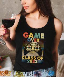Game Over Class Of 2022 Video Games Vintage Graduation Gamer T Shirt