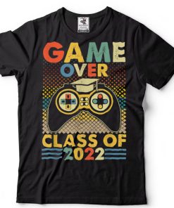 Game Over Class of 2022 Video Games Vintage Graduation Gamer T Shirt
