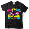 Gaymer Gamer Gay Pride Funny LGBT Rainbow Flag Video Game T Shirt