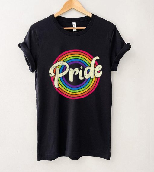 Gay Pride Vintage LGBT Rainbow Flag Lesbian Bisexual Trans T Shirt tee