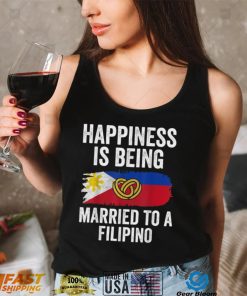 Happiness Is Being Married To Filipino Shirt Couple Matching T Shirt