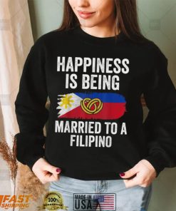 Happiness Is Being Married To Filipino Shirt Couple Matching T Shirt