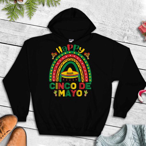 Happy Cinco De Mayo 5 de Mayo Mexico Rainbow T Shirt tee