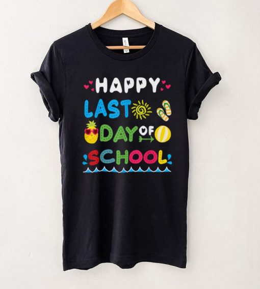 Happy Last Day Of School Gift Out For Summer Teacher Student T Shirt tee
