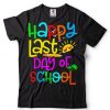 Happy Last Day Of School Teacher Rainbow Tee Graduation Grad T Shirt tee