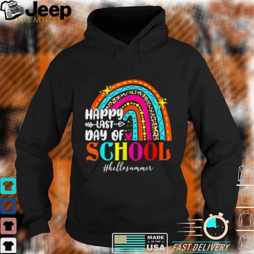 Happy Last Day Of School Teacher Student Graduation Rainbow Shirts, sweater