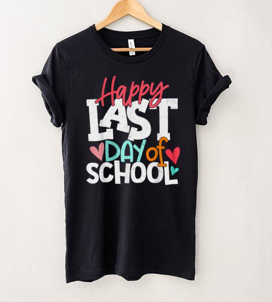 Happy Last Day Of School Teacher Student Graduation Vintage T Shirt tee