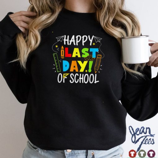 Happy Last Day of School T Shirt Students and Teachers Gift TShirts tee