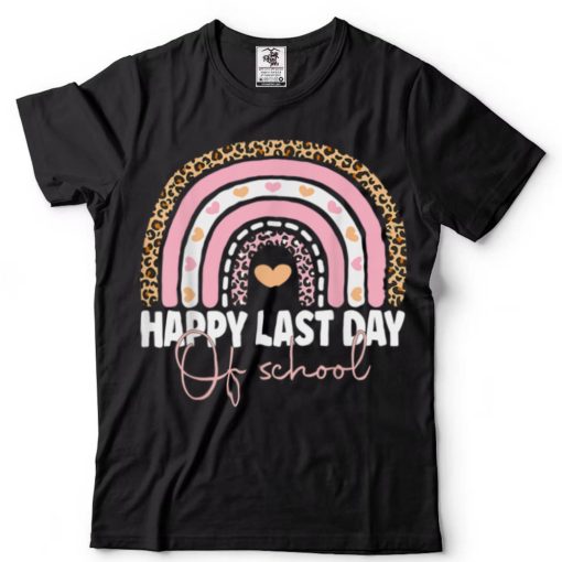 Happy Last Day of School Teacher Student Graduation Rainbow T Shirt (2)