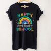 Happy Last Day of School Teacher Student Graduation Rainbow T Shirt tee