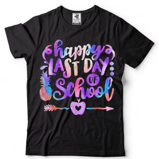 Happy Last Day of School Teacher Student Tie Dye Graduation TShirt tee