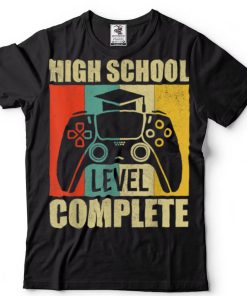 High School Level Complete Video Games Shirt Boys Graduation T Shirt tee
