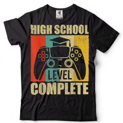 High School Level Complete Video Games Shirt Boys Graduation T Shirt tee