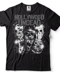 Hollywood Undead   Official Merchandise   Metal Masks T Shirt tee