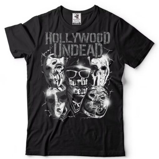 Hollywood Undead   Official Merchandise   Metal Masks T Shirt tee