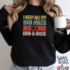 I Keep All My Dad Jokes In A Dad A Base Vintage Fathers Day T Shirts tee