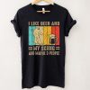 I Like Beer And My Skiing And Maybe 3 People Drink Vintage T Shirt tee