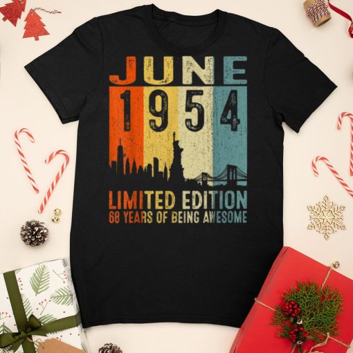 June 1954 68th Birthday 68 Year Old 1954 Birthday Vintage T Shirt sweater shirt