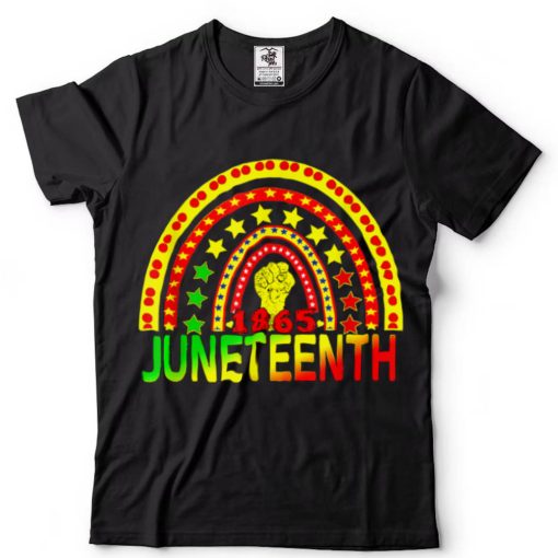 Juneteenth 1865 African American Freedom Day Afro Rainbow T Shirt tee