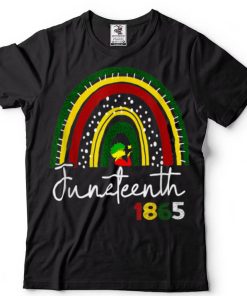 Juneteenth 1865 Black Woman African American Boho Rainbow T Shirt tee