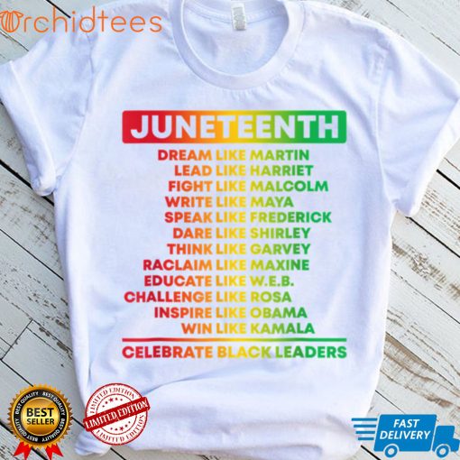 Juneteenth Celebrate Black Leaders African American History T Shirt, sweater