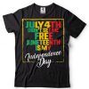 Juneteenth Celebrating Black Freedom 1865 African American T Shirts tee
