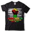 Juneteenth Is My Independence 1865 Black Women 4th July Love T Shirt tee