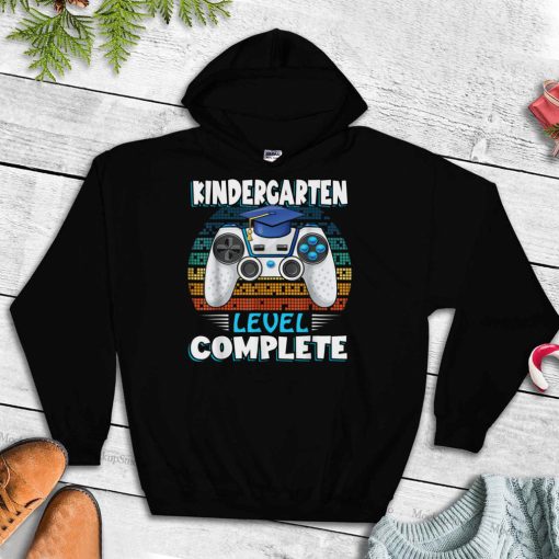 Kindergarten Level Complete Last Day Of School Graduation T Shirt tee