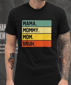 Forest Bear Retro Black mountains watercolor Mother’s style T Shirt