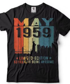 May 1959 63rd Birthday 63 Year Old 1959 Birthday Vintage T Shirt sweater shirt