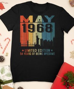 May 1968 54th Birthday 54 Year Old 1968 Birthday Vintage T Shirt sweater shirt