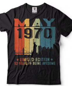 May 1970 52nd Birthday 52 Year Old 1970 Birthday Vintage T Shirt sweater shirt
